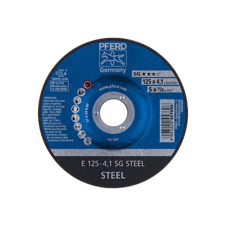 Pferd Pipeline Wheel, T27, 5" x 1/8 63406